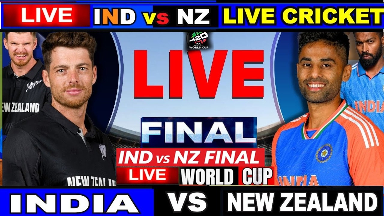IND vs NZ T20 World Cup Final Live Score: India vs New Zealand Scorecard & Commentary