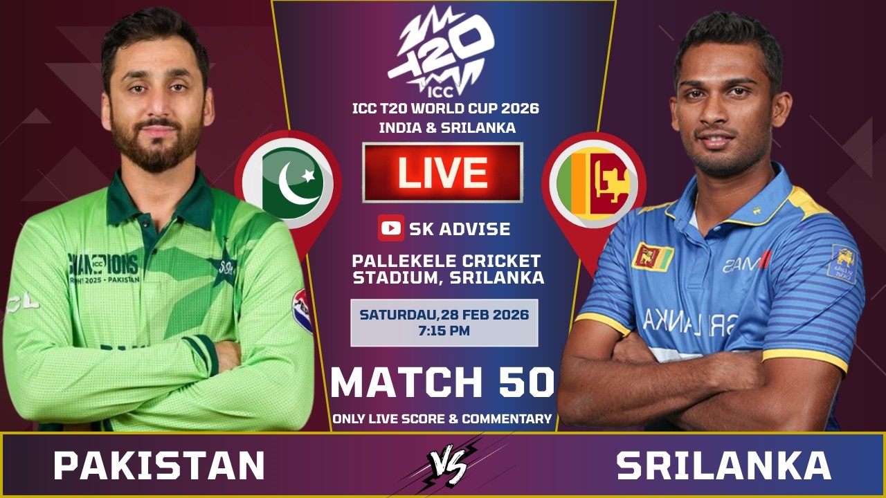SL vs PAK Live Score, Commentary & Highlights | ICC World Cup 2026 Live Updates