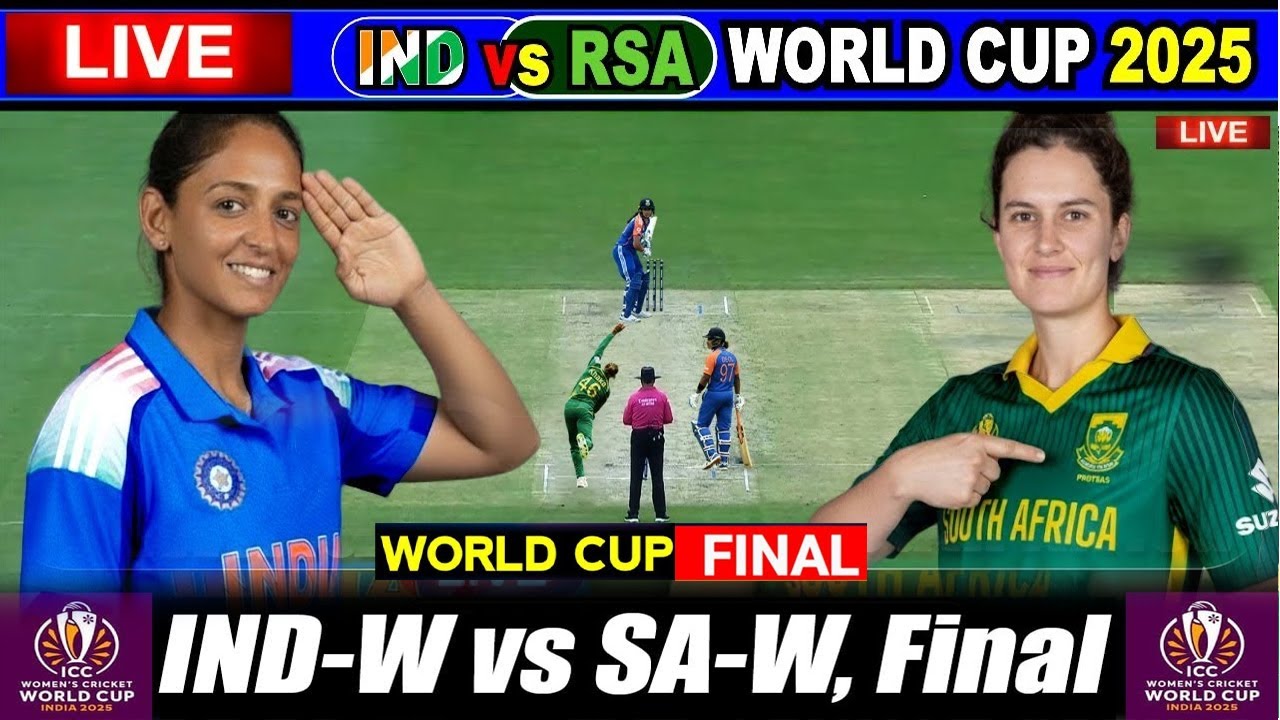 INDW vs SAW Live Score, Women’s World Cup 2025 Final: India vs South Africa Live Cricket Score & Updates