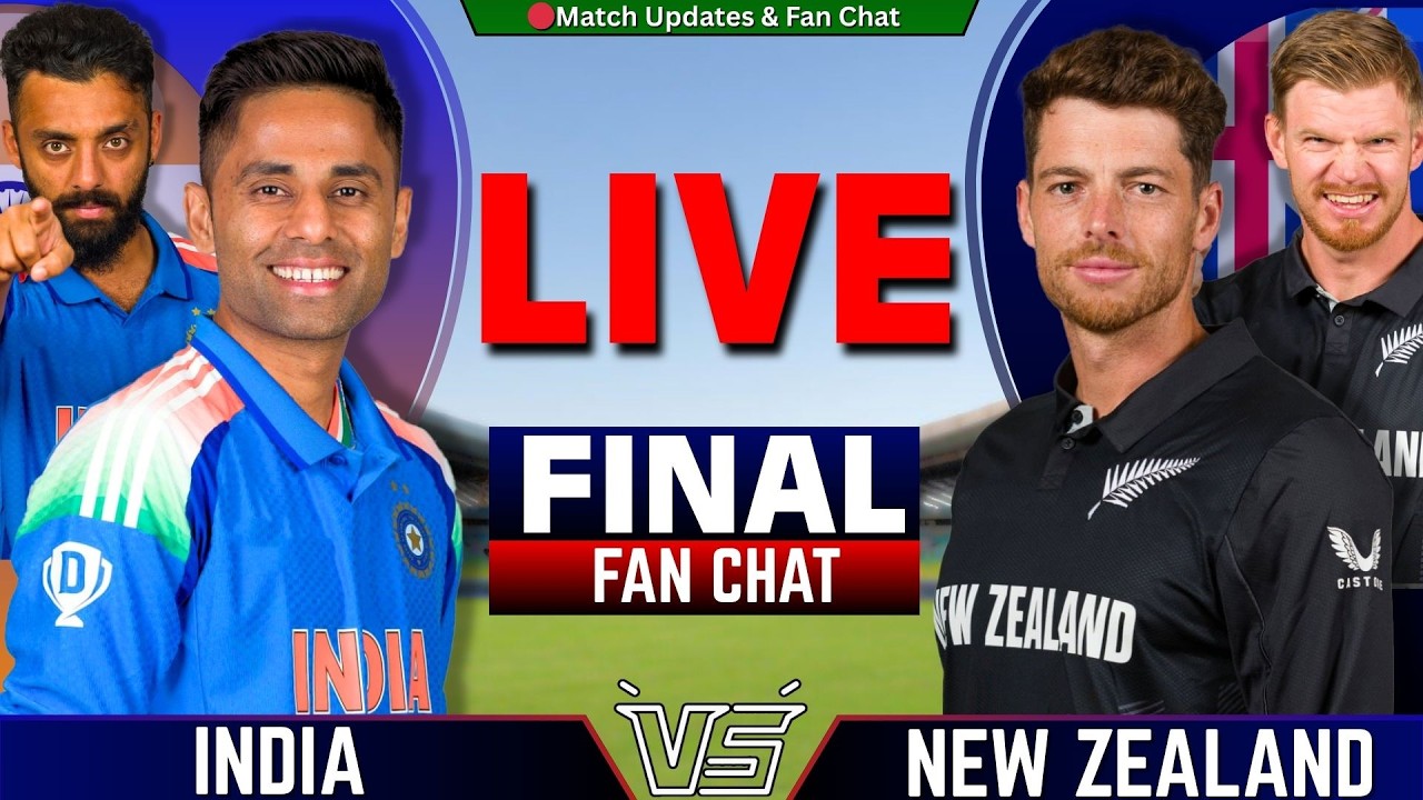 IND vs NZ Final Live Score: India vs New Zealand T20 World Cup Final Live Updates & Commentary
