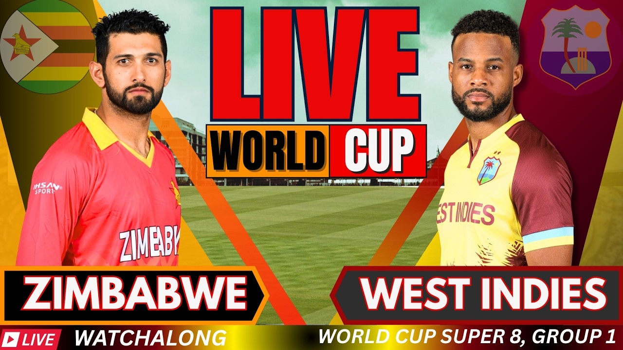 WI vs ZIM Live Score: West Indies vs Zimbabwe T20 World Cup Match Live Scorecard & Updates