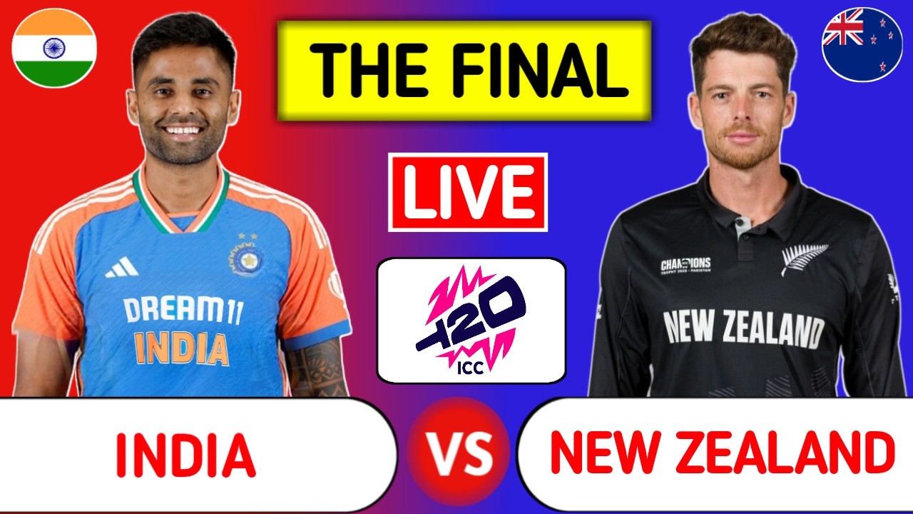 IND vs NZ T20 World Cup Final Live Score Updates: India vs New Zealand Scorecard & Commentary