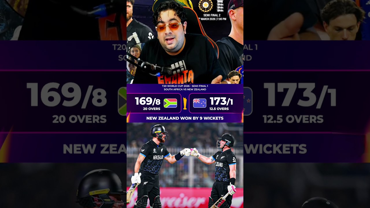 NZ vs SA Semi-Final Highlights: Finn Allen Smashes South Africa by 9 Wickets | T20 World Cup 2026
