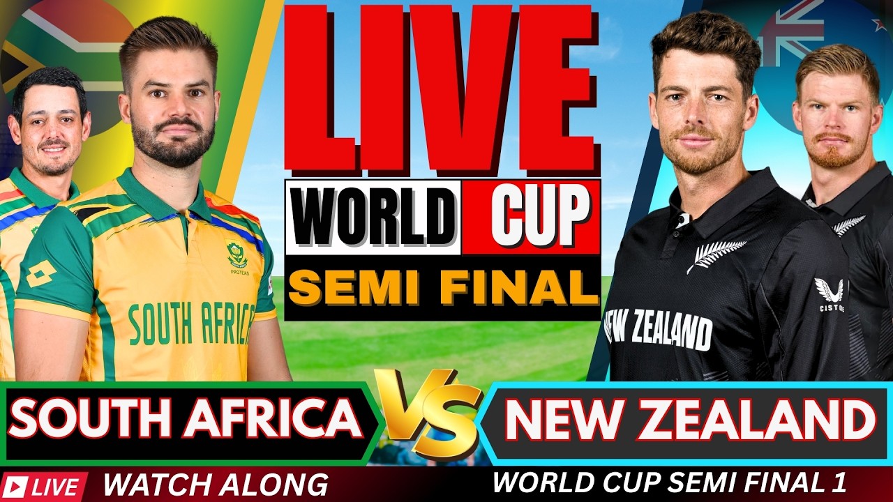 SA vs NZ Live Score, World Cup Semi Final: South Africa vs New Zealand Live Cricket Match Today
