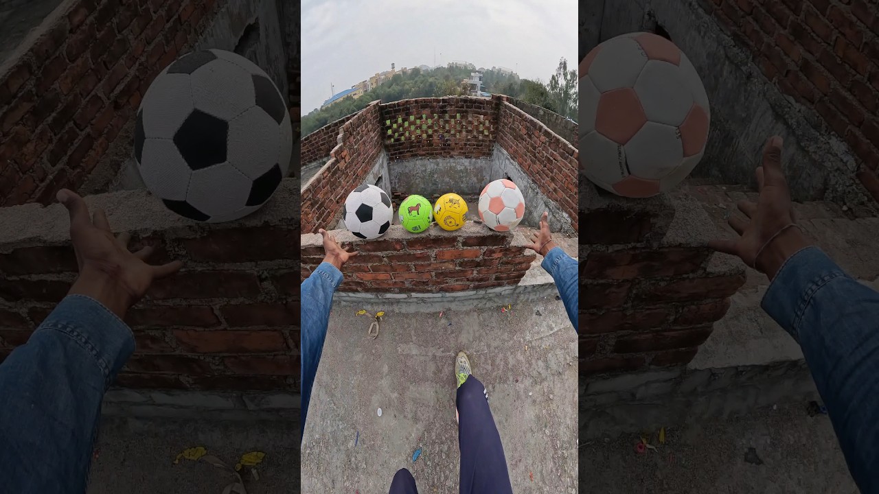 Football Lovers ⚽️ itni saari balls ek saath gir gayi! 😱 #shorts #football #ytshortsindia