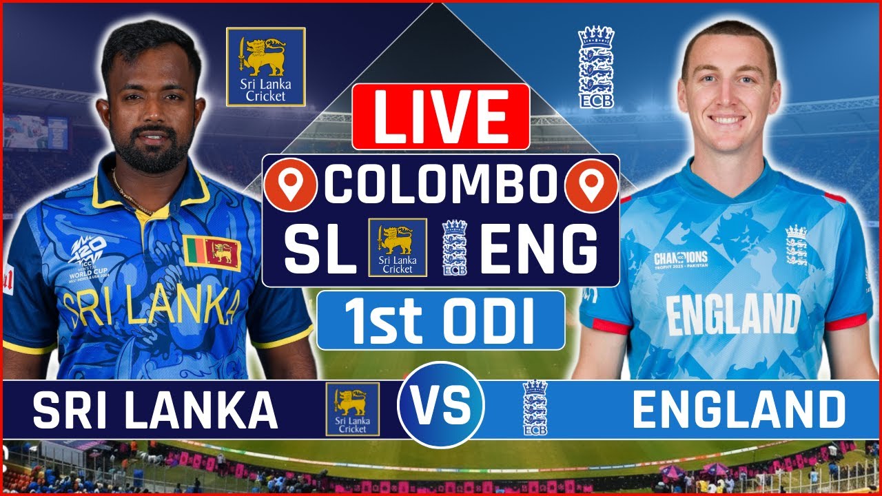 SL vs ENG 1st ODI Live Cricket Score, Commentary & Updates: Sri Lanka vs England Live Scoreboard