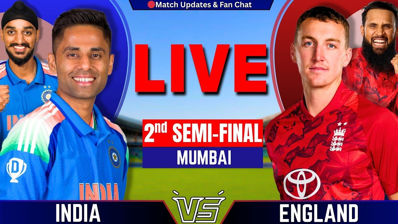 IND vs ENG Live Score, 2nd Semifinal T20 World Cup: India vs England Live Cricket Match Today