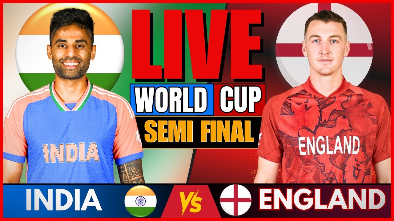 IND vs ENG Live Score: India vs England T20 World Cup Semi Final Today Match Scorecard & Updates