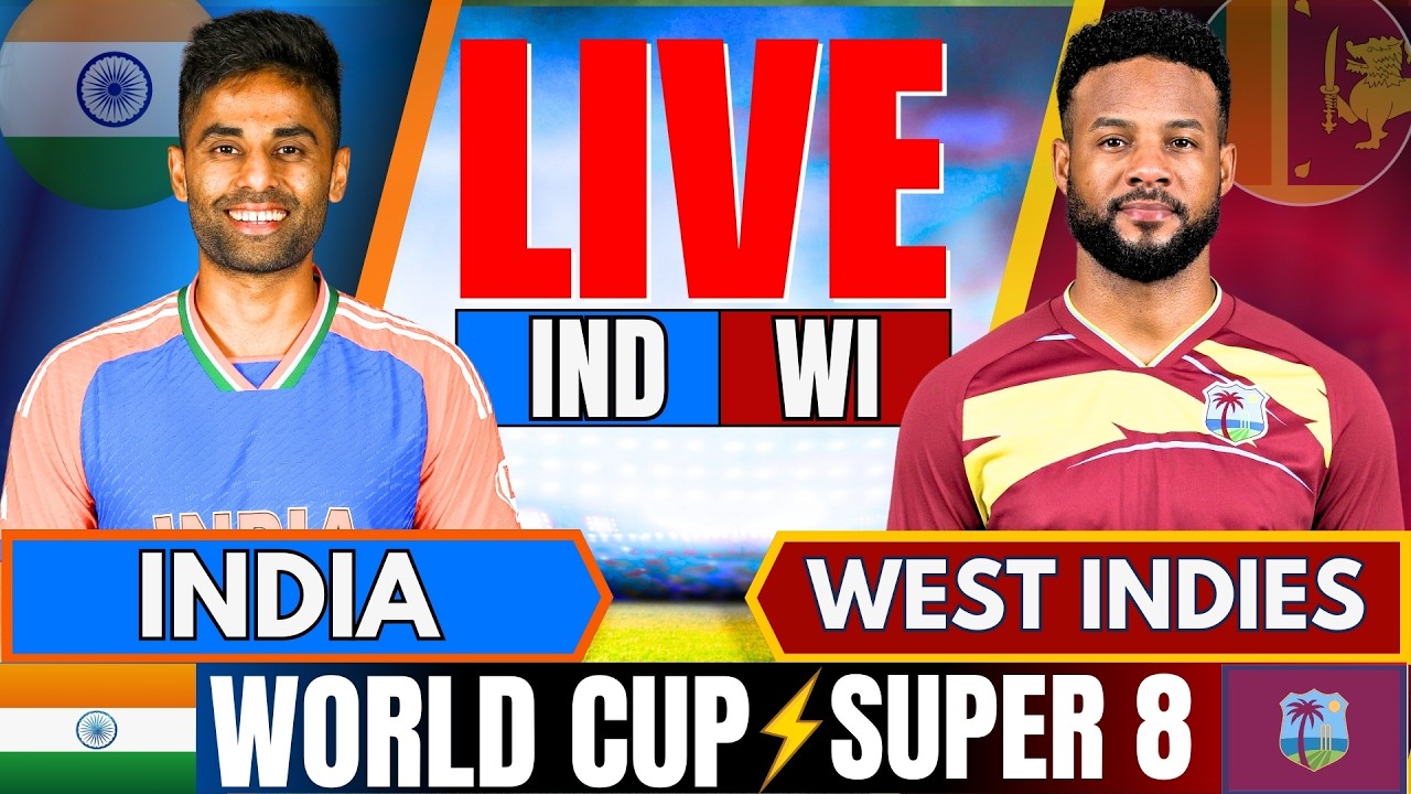 IND vs WI Live Score, T20 World Cup: India vs West Indies Live Cricket Score & Commentary Today