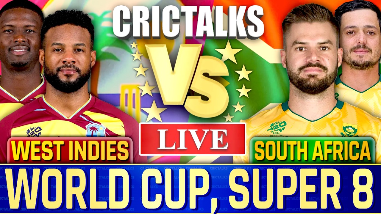 WI vs SA Live Score, T20 World Cup 2026: West Indies vs South Africa Live Cricket Score & Commentary
