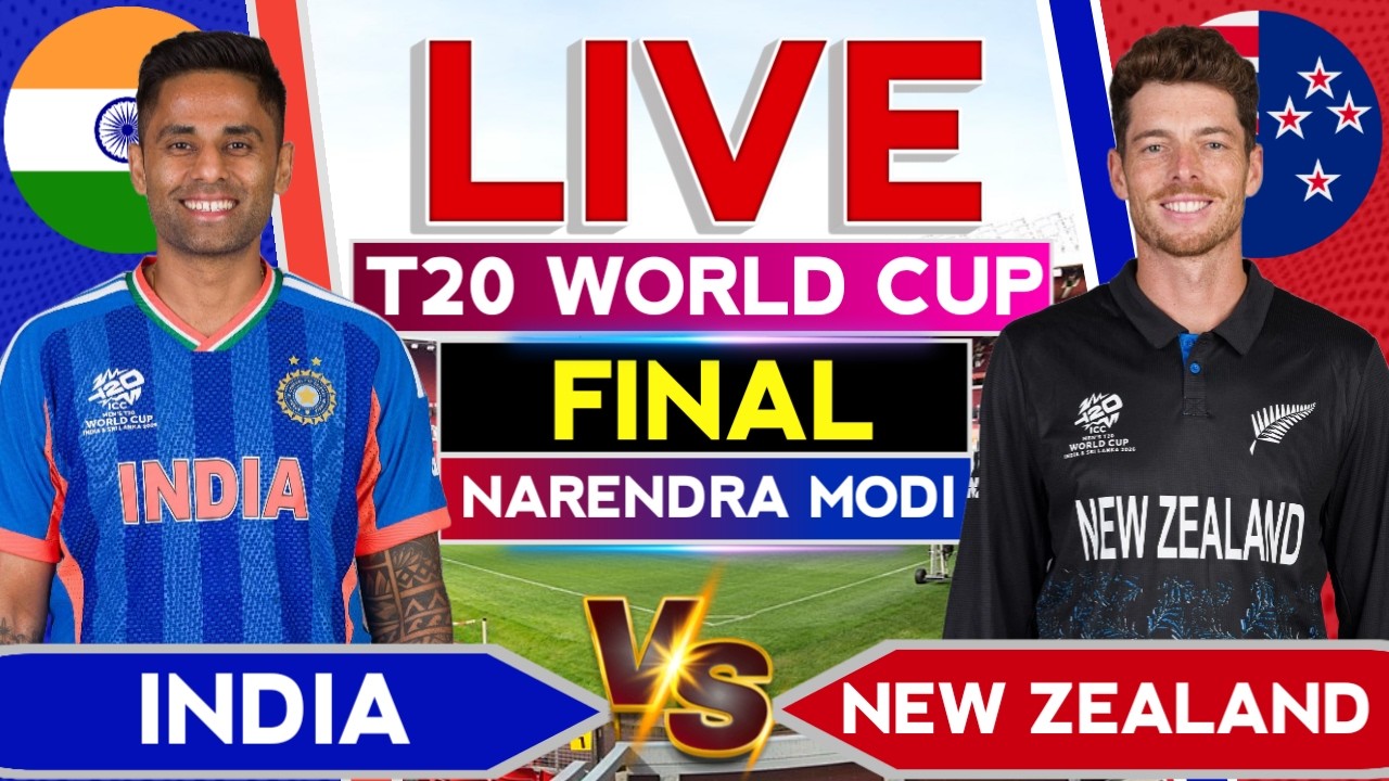 IND vs NZ T20 World Cup Final Live Score: India vs New Zealand Live Commentary and Updates