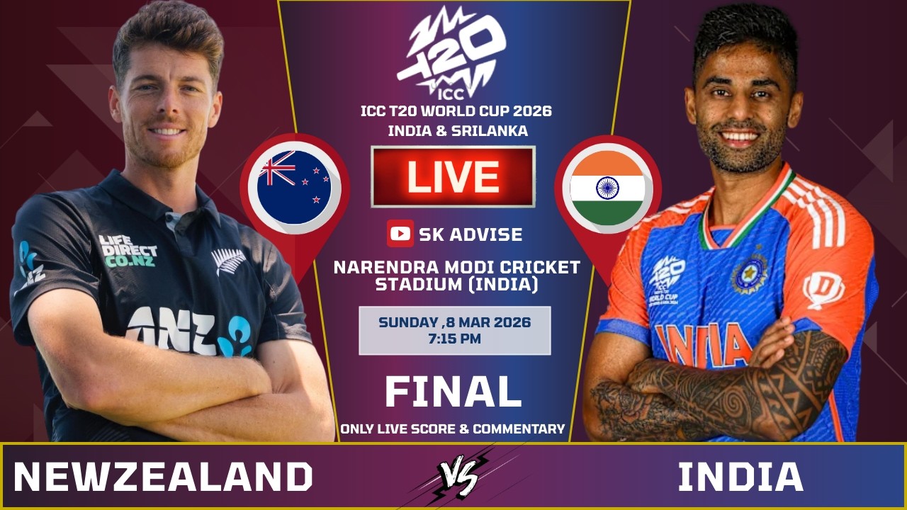 IND vs NZ Live Score, World Cup 2026: India vs New Zealand Commentary and Updates | Sk Advise