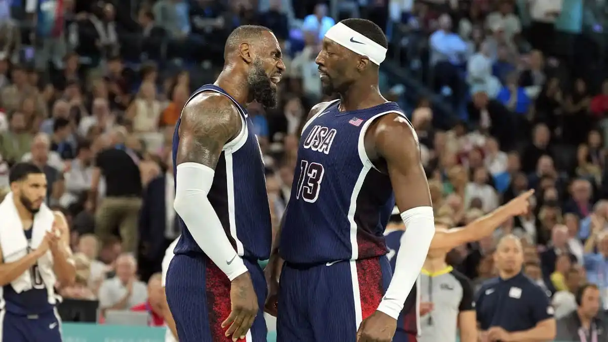 LeBron James has the perfect reaction to Heat star Bam Adebayo’s 83-point game