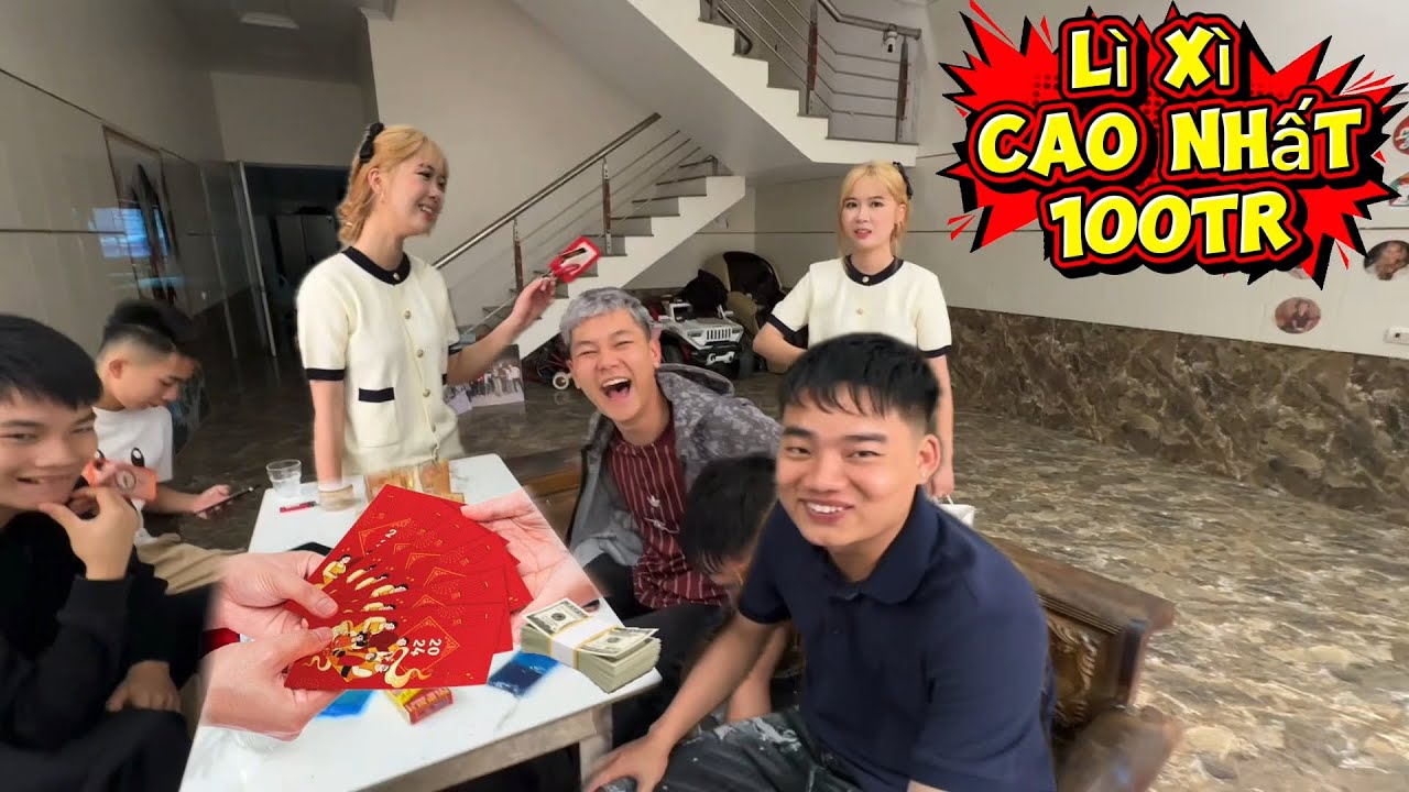Hót | Team Hoàng Em Được Lì Xì Tết Bao Nhiêu?? Cùng Chanh Chanh Vlogs-Team Hoàng Em Nhận Lì Xì Bao Nhiêu? | Chanh Chanh Vlogs Tết 2024