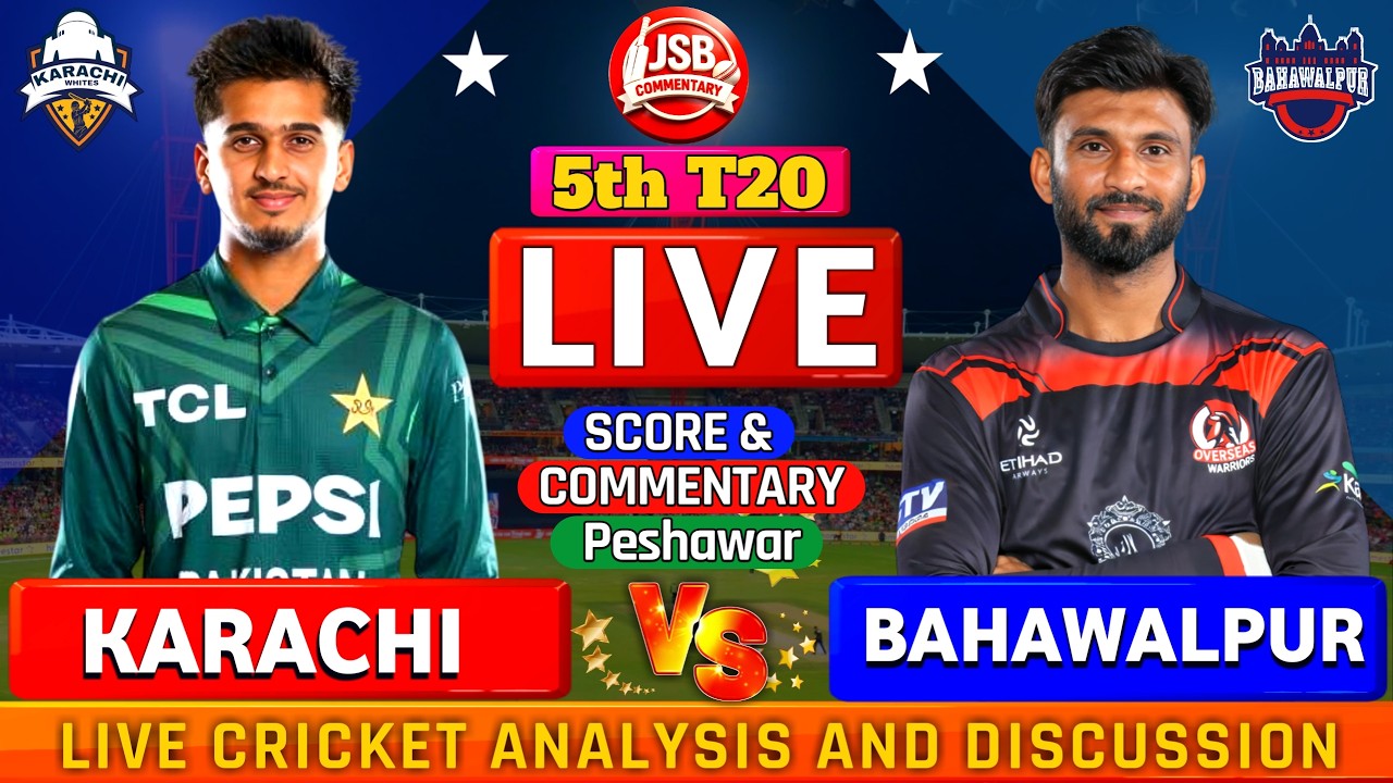 KARW vs BHWR Live Score, 5th T20: Karachi Region Whites vs Bahawalpur Region Live Commentary & Scorecard
