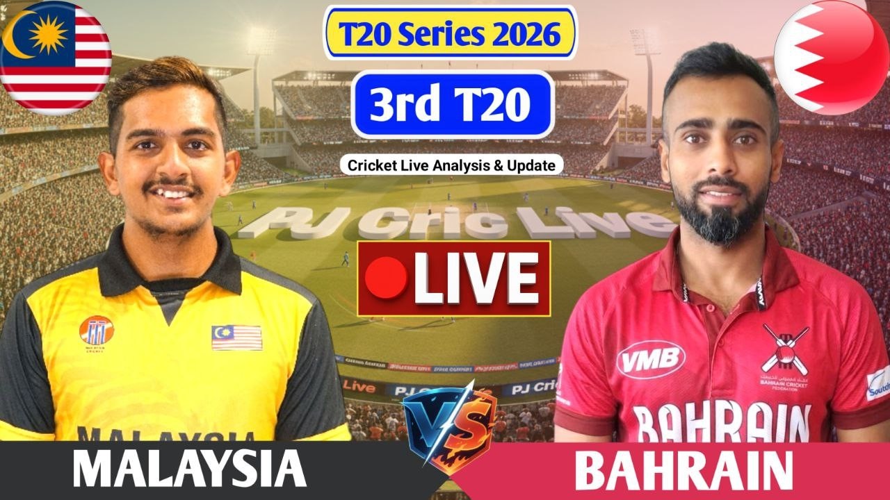 Malaysia vs Bahrain 3rd T20 Live Score, Commentary & Match Analysis | MAL vs BAH Live Scorecard
