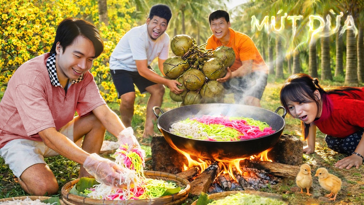 𝐓𝐨𝐧𝐲 | Làm Mứt Dừa Tuổi Thơ 🌴 𝐂𝐚𝐧𝐝𝐢𝐞𝐝 𝐅𝐫𝐮𝐢𝐭-Cách Làm Mứt Dừa Non Truyền Thống Dẻo Ngon | Tony TV Candied Fruit