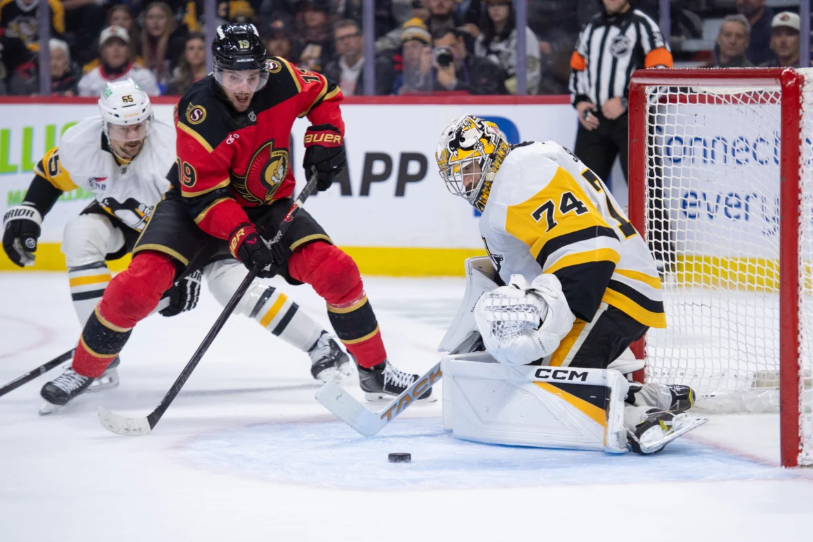 Senators earn point, but fall to Penguins in shootout
