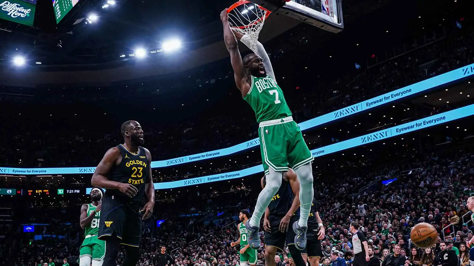 Jaylen Brown’s grateful response to franchise history vs. Warriors