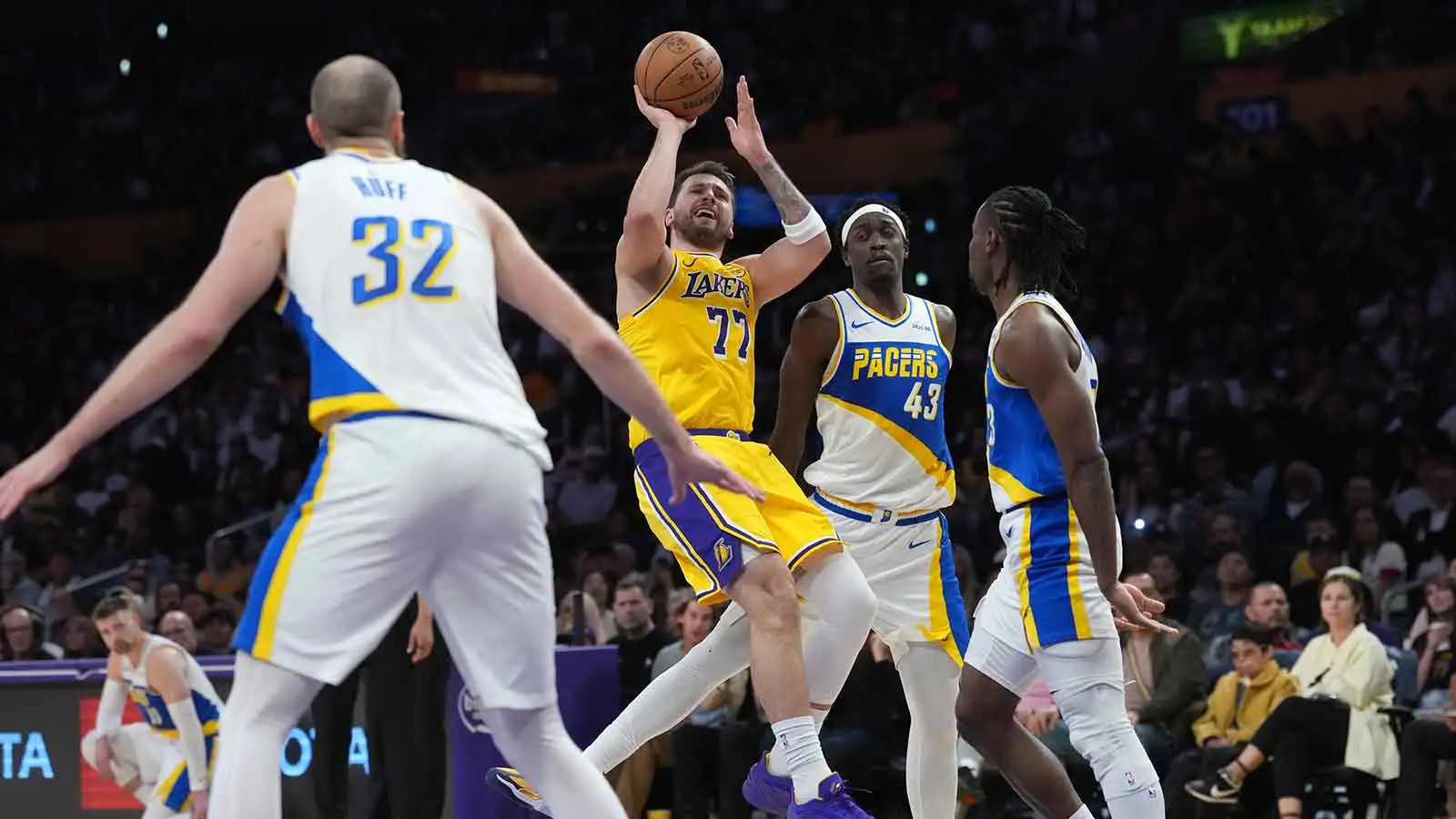 Luka Donic scored 22 points for Pacers in the first quarter.