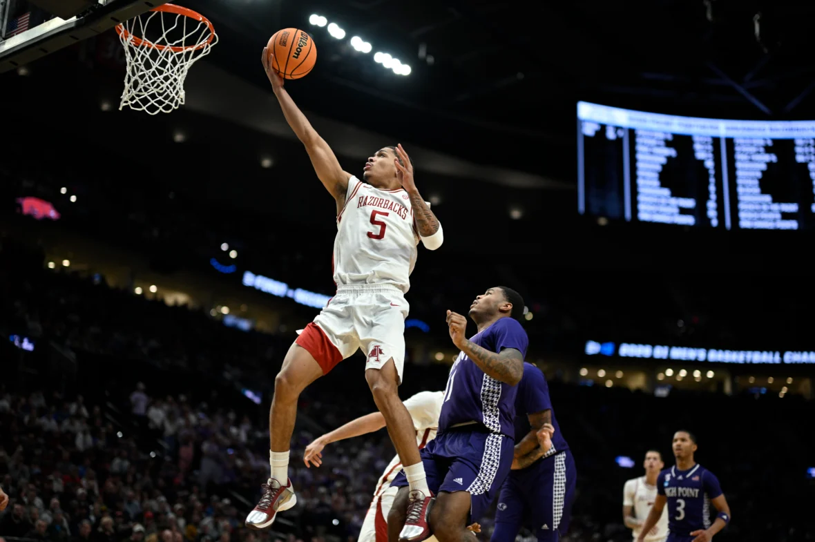 Thursday’s Sweet 16 games include Arkansas vs. Arizona