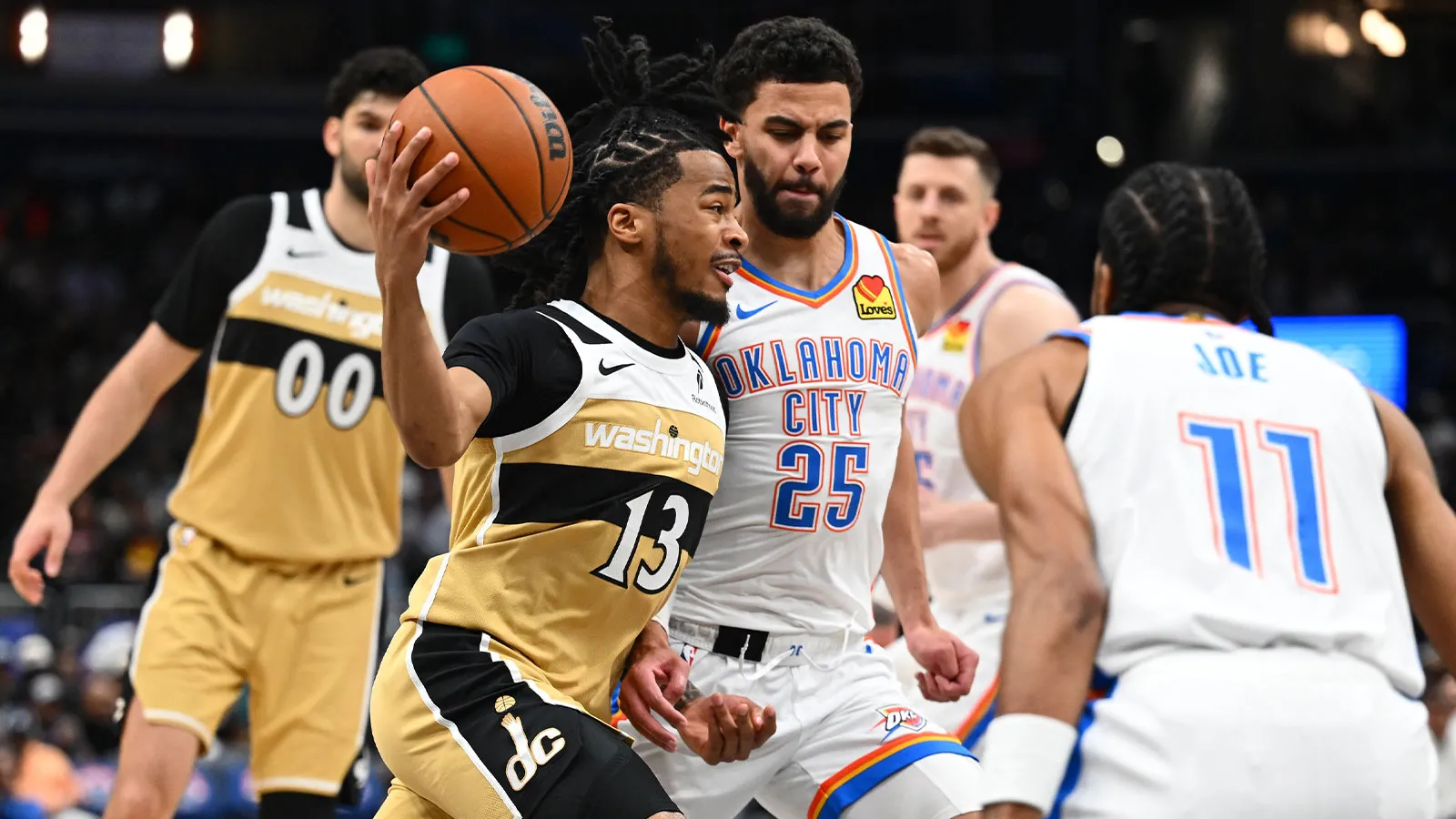 Brawl breaks out between Thunder, Wizards after Ajay Mitchell, Justin Champagne exchange