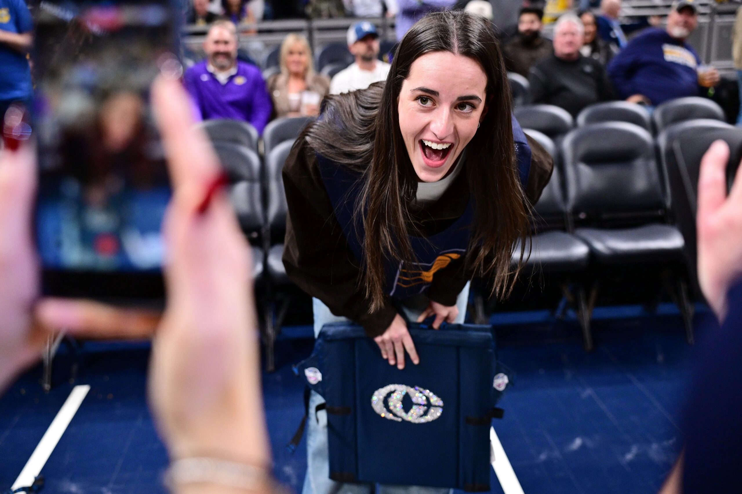 Kaitlin Clark posts photos of sick LeBron from Pacers game