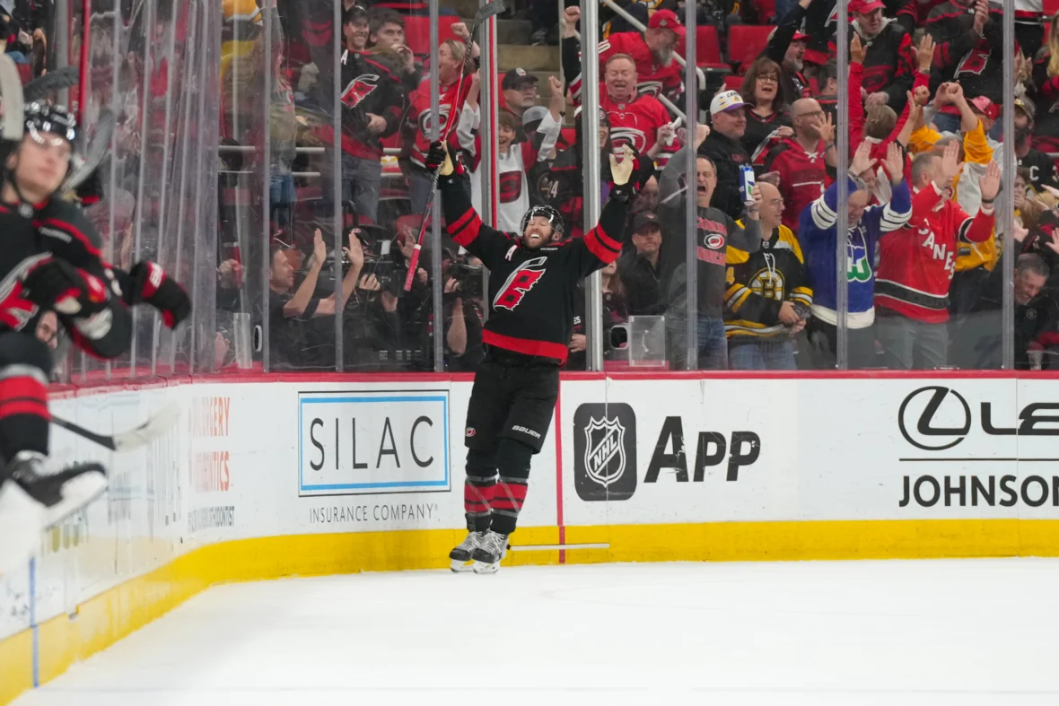 Won Metro Division! Canes overcome Bruins (and refs) in OT