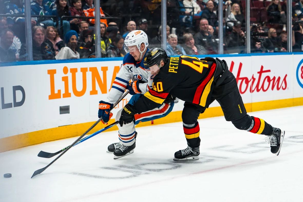 The Vancouver Canucks ended the year with a heavy 6-1 loss to the Oilers.