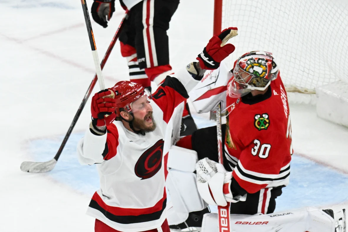 Hurricanes B-squad scores more than half a dozen accomplishments in big win over Blackhawks