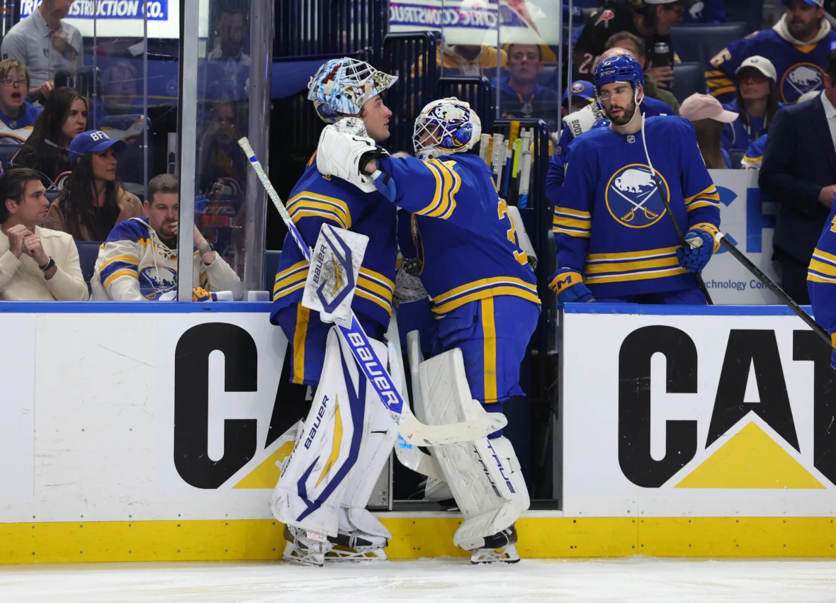 Goalkeeper crisis already? Sabers face dilemma after Game 2 spiral