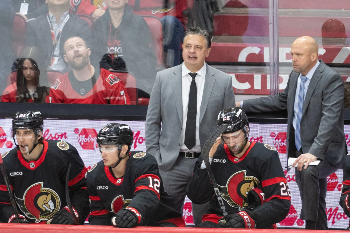 Taylor Hall’s controversial hit on Jake Sanderson angers Senators coach Travis Green